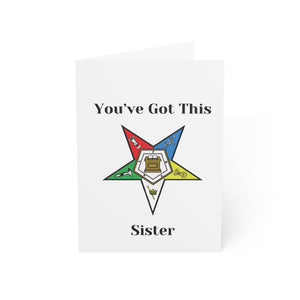 You've Got This Sister Greeting Cards (1, 10, 30, and 50pcs)