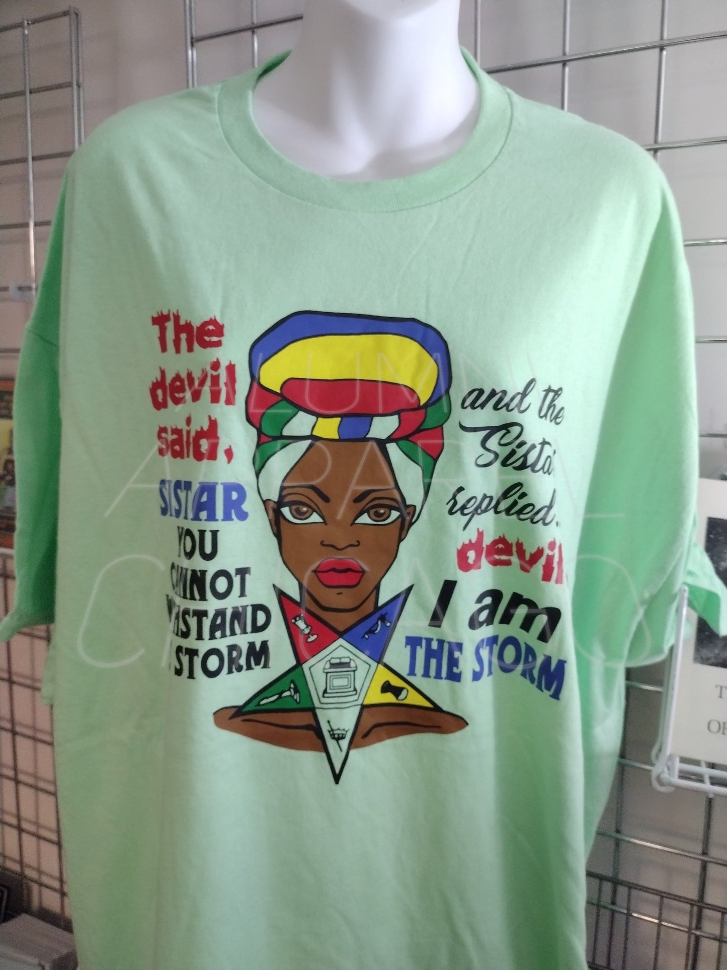 Short Sleeve Mint I Am The Storm OES T-Shirt