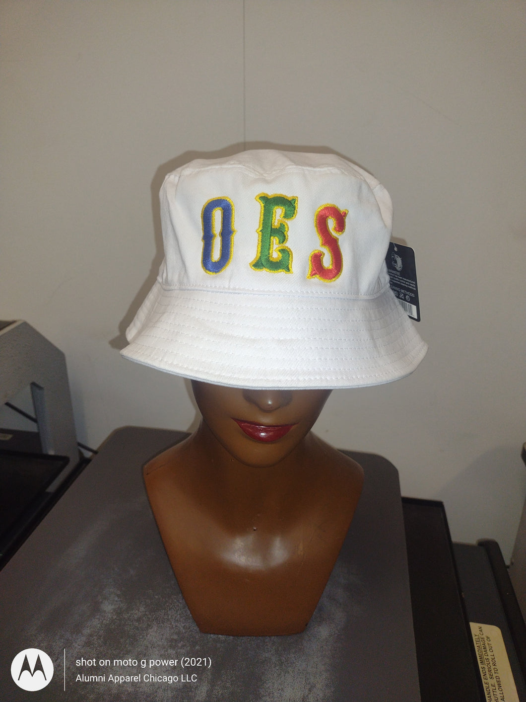 OES White Bucket Hat