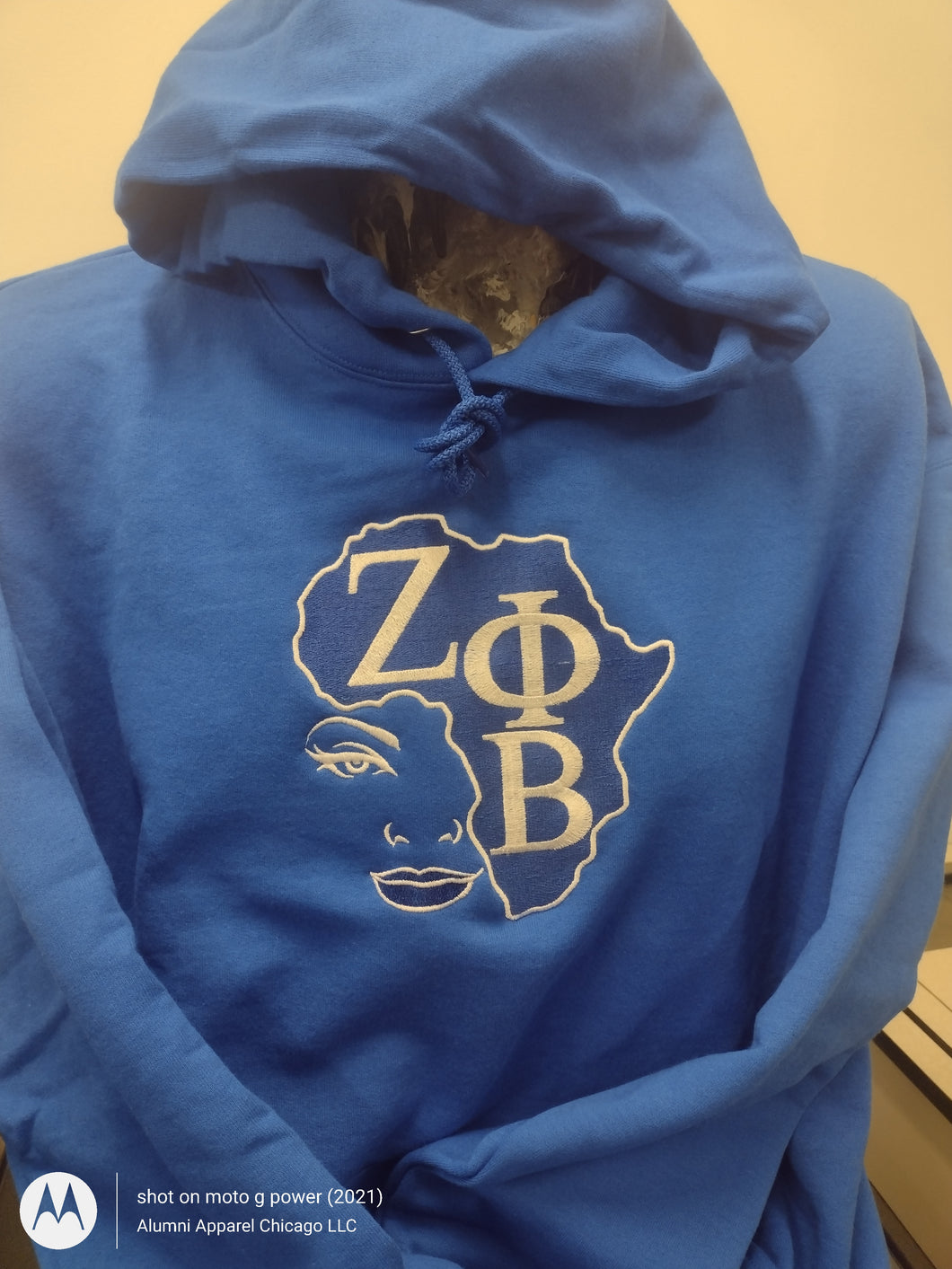 Zeta Heavyweight Embroidered Hooded Sweatshirt