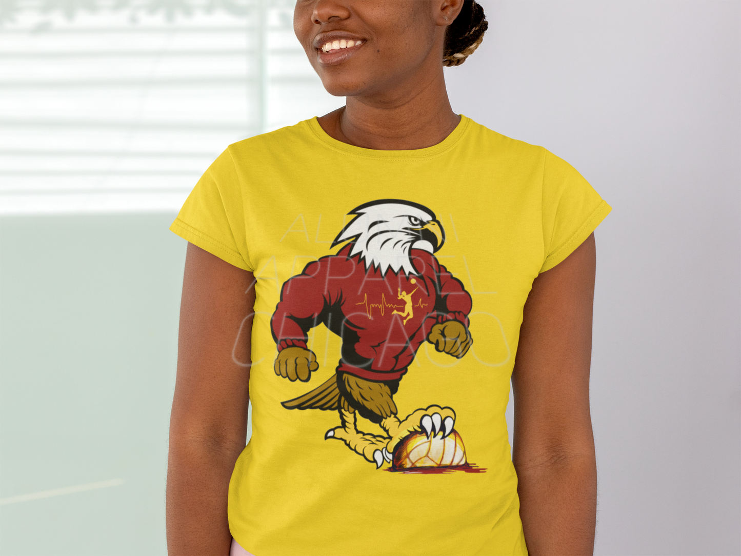 Lindblom Volleyball Mascot Tee