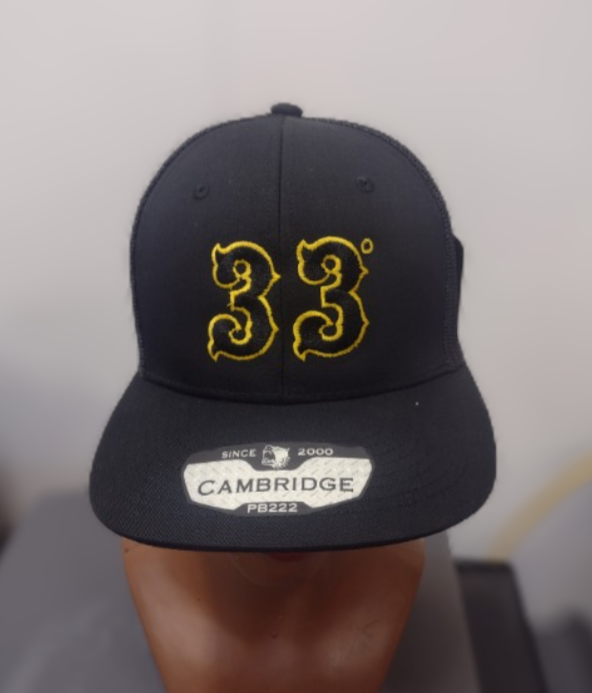 Black 33rd Degree Cap