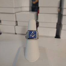 Load image into Gallery viewer, Blue Signet Masonic Ring
