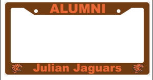 Julian Jaguars License plate frame