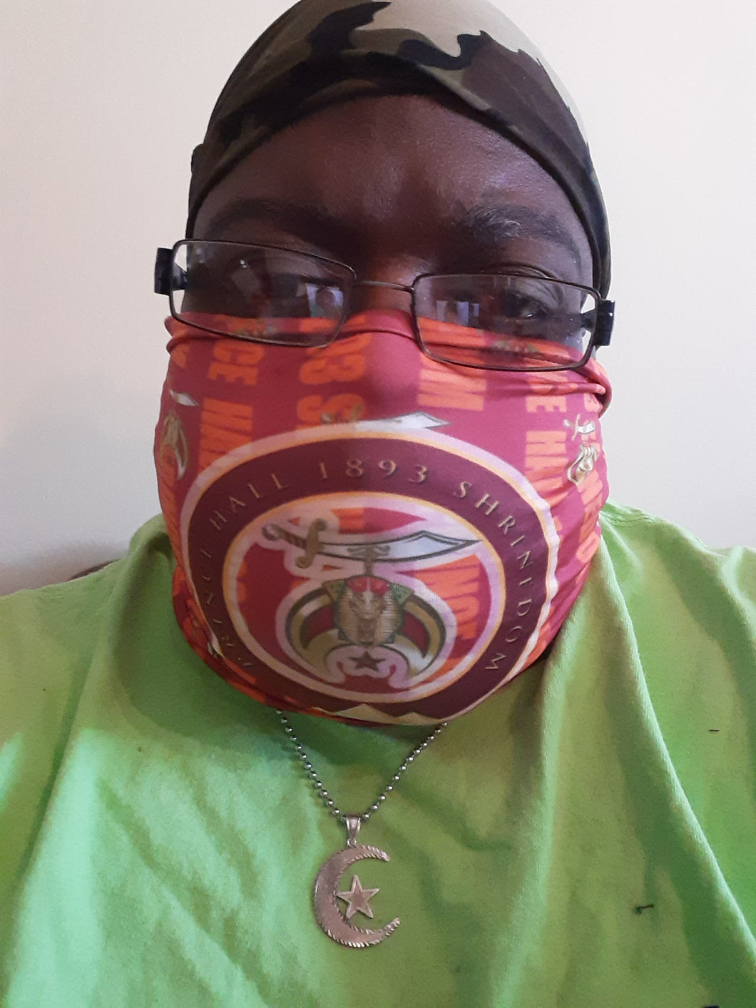 Prince Hall Shriner Face Covering