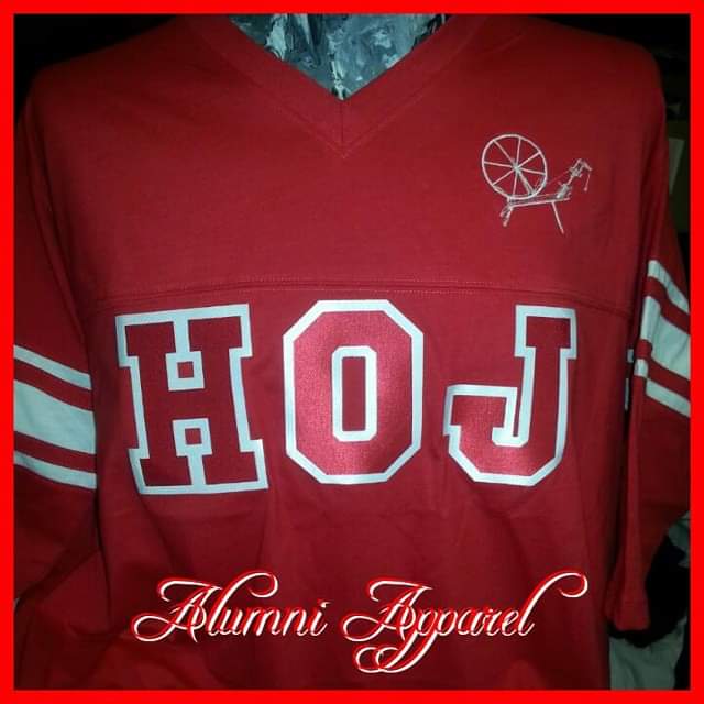 Ladies Football Tee with Applique Letters